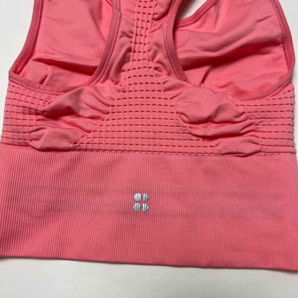 Sweaty Betty Longline Stamina Seamless Sports Bra Calypso Pink Small NWT - Picture 4 of 10